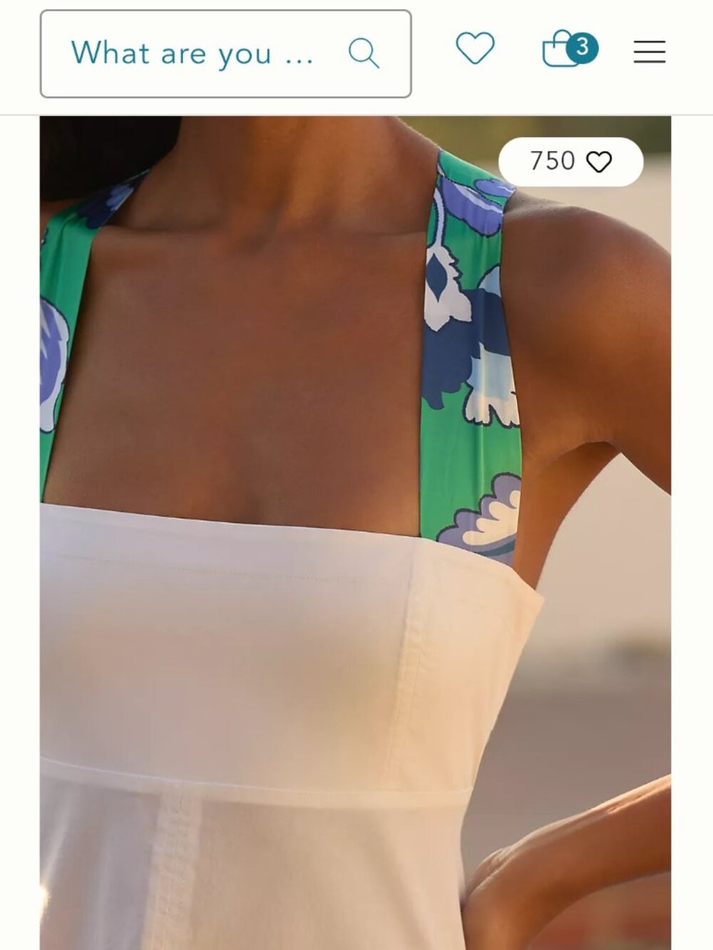 By Anthropologie White Square-Neck Midi Dress Size XL - Picture 3 of 9